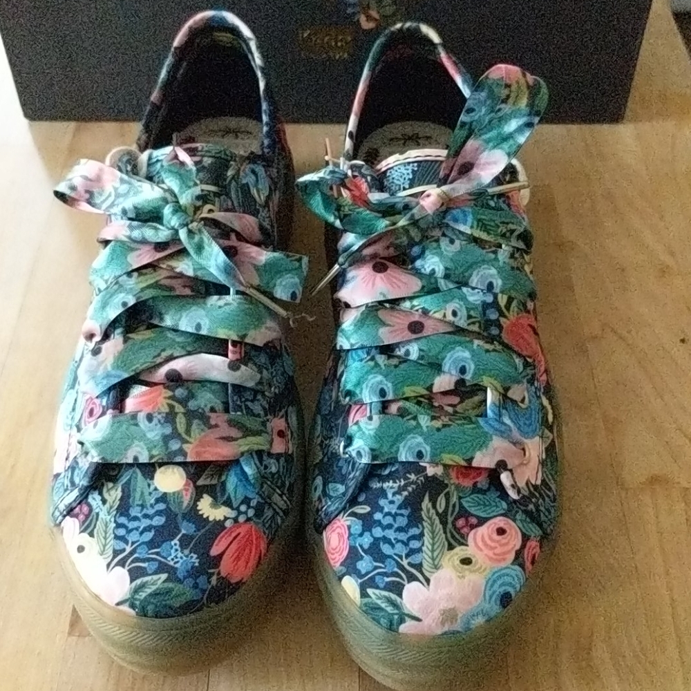 Keds x Rifle Paper Co triple kick sneakers